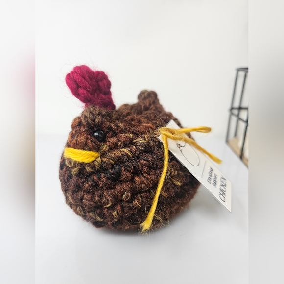 Emotional Support Chicken, Crochet Chicken, Handmade Chicken - Picture 7 of 9
